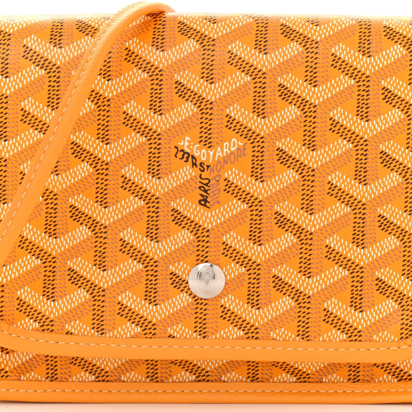 Goyardine Plumet Wallet Clutch Yellow