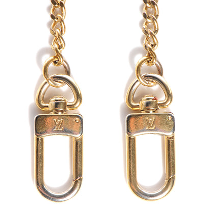 Louis Vuitton Metal Pochette Extender Key Ring Chain Gold 3 of 4