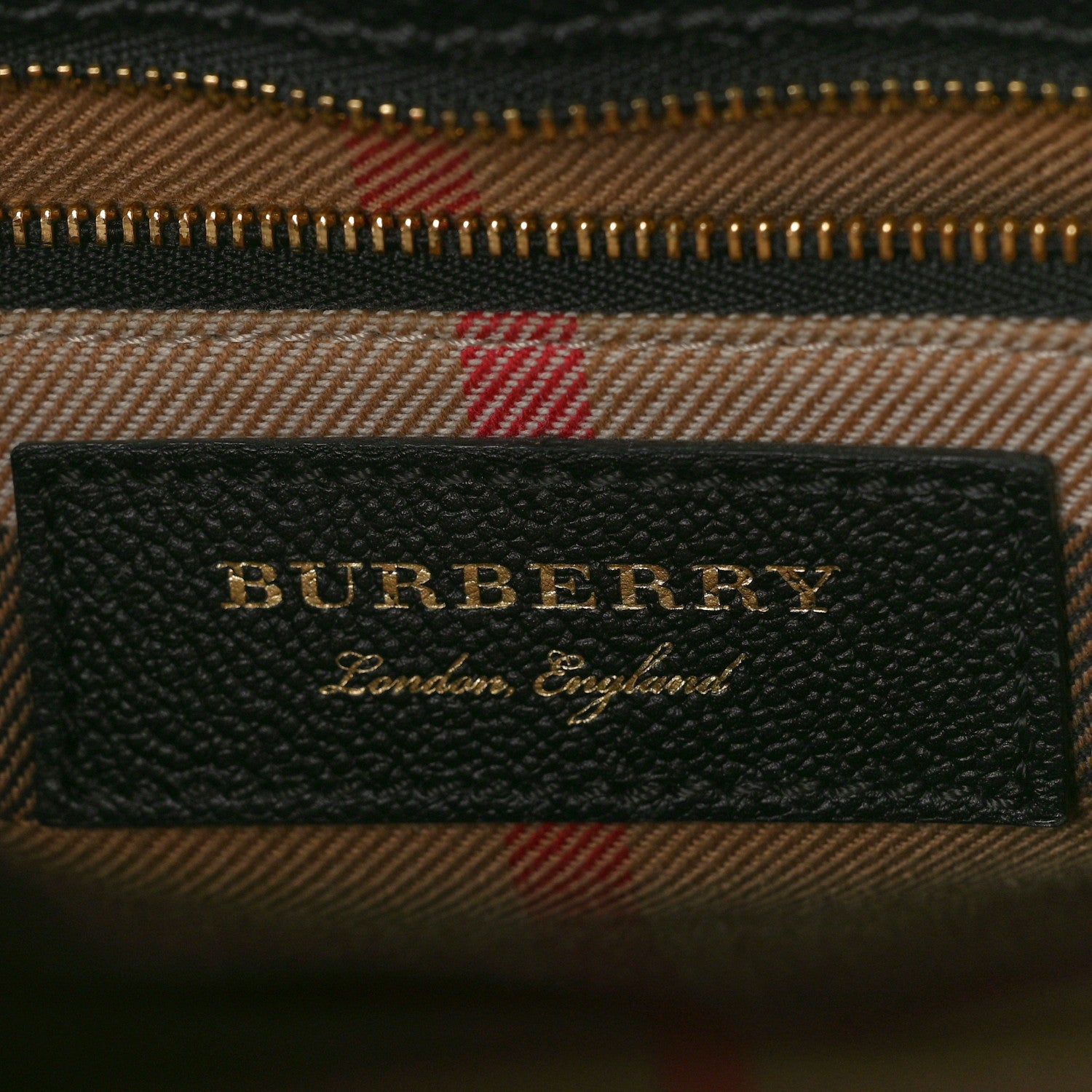 Burberry Soft Grain Calfskin Small Buckle Tote Black 6 of 13