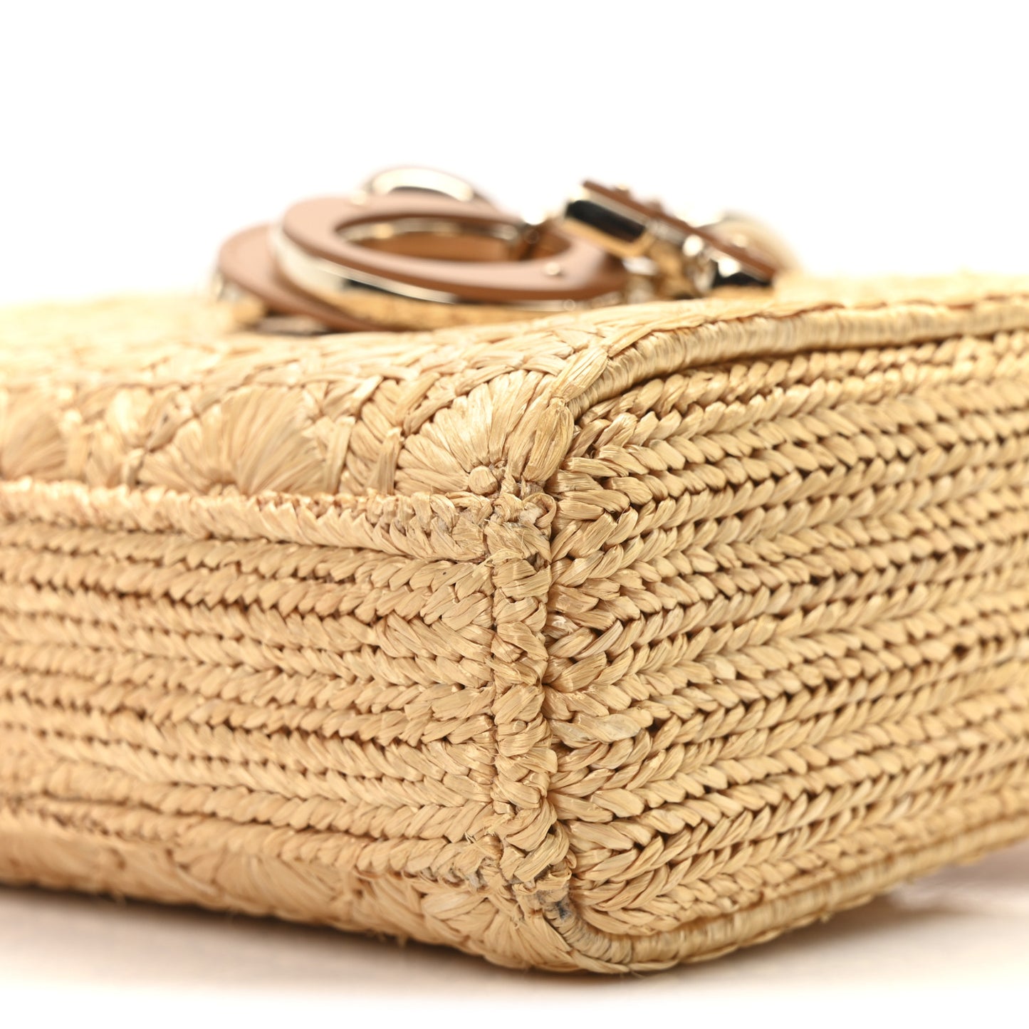 Raffia Floral Cannage Medium Lady D-Joy Natural