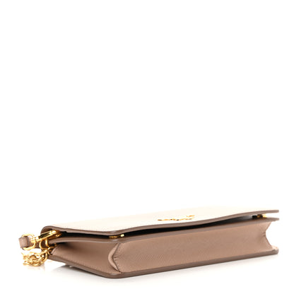 Prada Saffiano Metal Mini Crossbody Bag Cipria 4 of 13