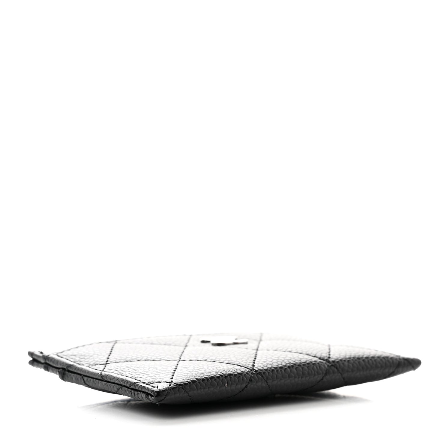 Caviar Quilted Card Holder Black