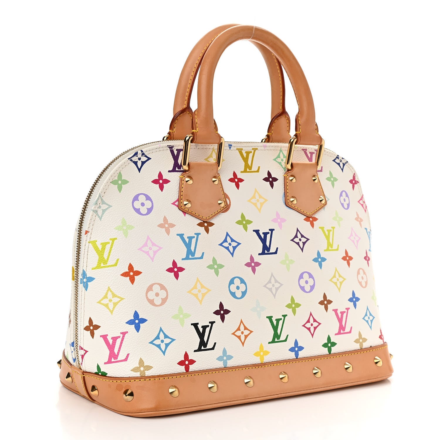 Louis Vuitton Monogram Multicolor Alma White 4 of 13