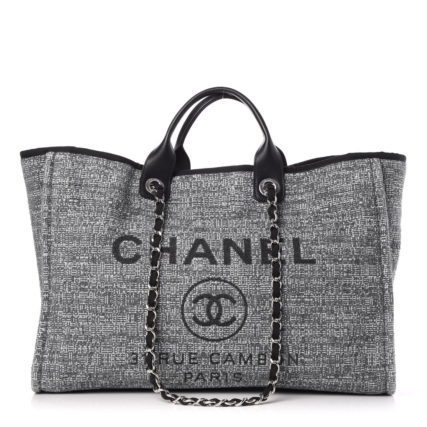 Canvas Large Deauville Tote Charcoal