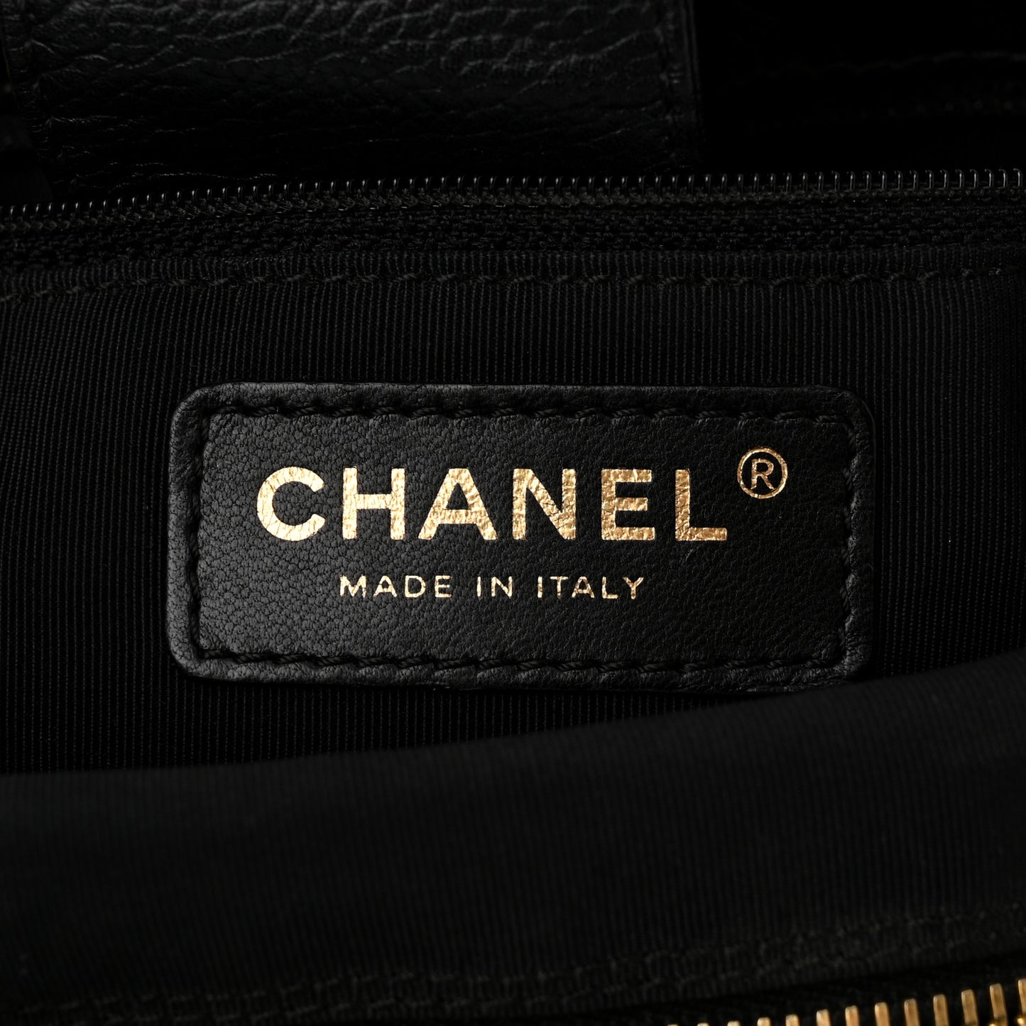 Calfskin Cerf Executive Shopper Tote Black
