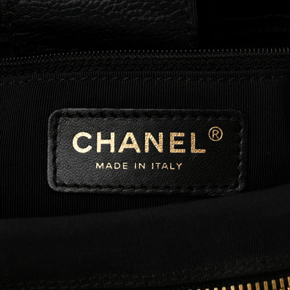 Chanel Calfskin Cerf Executive Shopper Tote Black 6 of 12