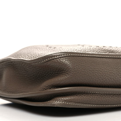 Hermes Taurillon Clemence Evelyne III PM Etoupe 9 of 11