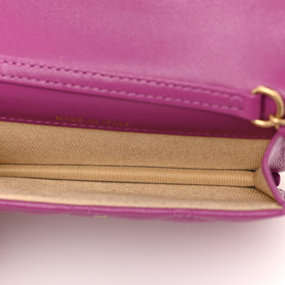 Chanel Lambskin Quilted Pearl Crush Clutch With Chain Purple 5 of 12