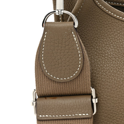 Hermes Taurillon Clemence Evelyne III PM Etoupe 17 of 17