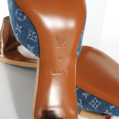 Louis Vuitton Denim Ginger Mules 41 5 of 6