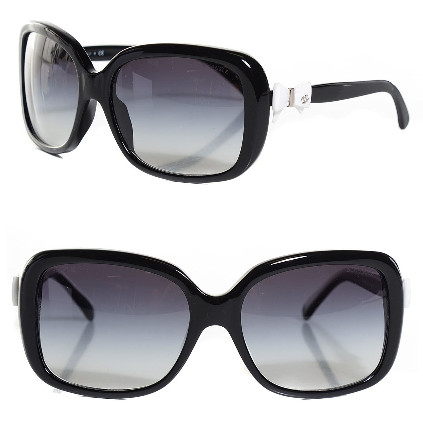 CC Bow Sunglasses 5171 Black White
