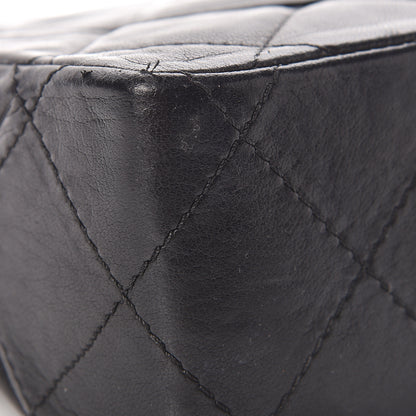 Chanel Lambskin Quilted Medium Double Flap Black 17 of 20