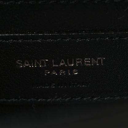Saint Laurent Grain De Poudre Medium Classic Monogram Monochrome Kate Satchel Black 6 of 9