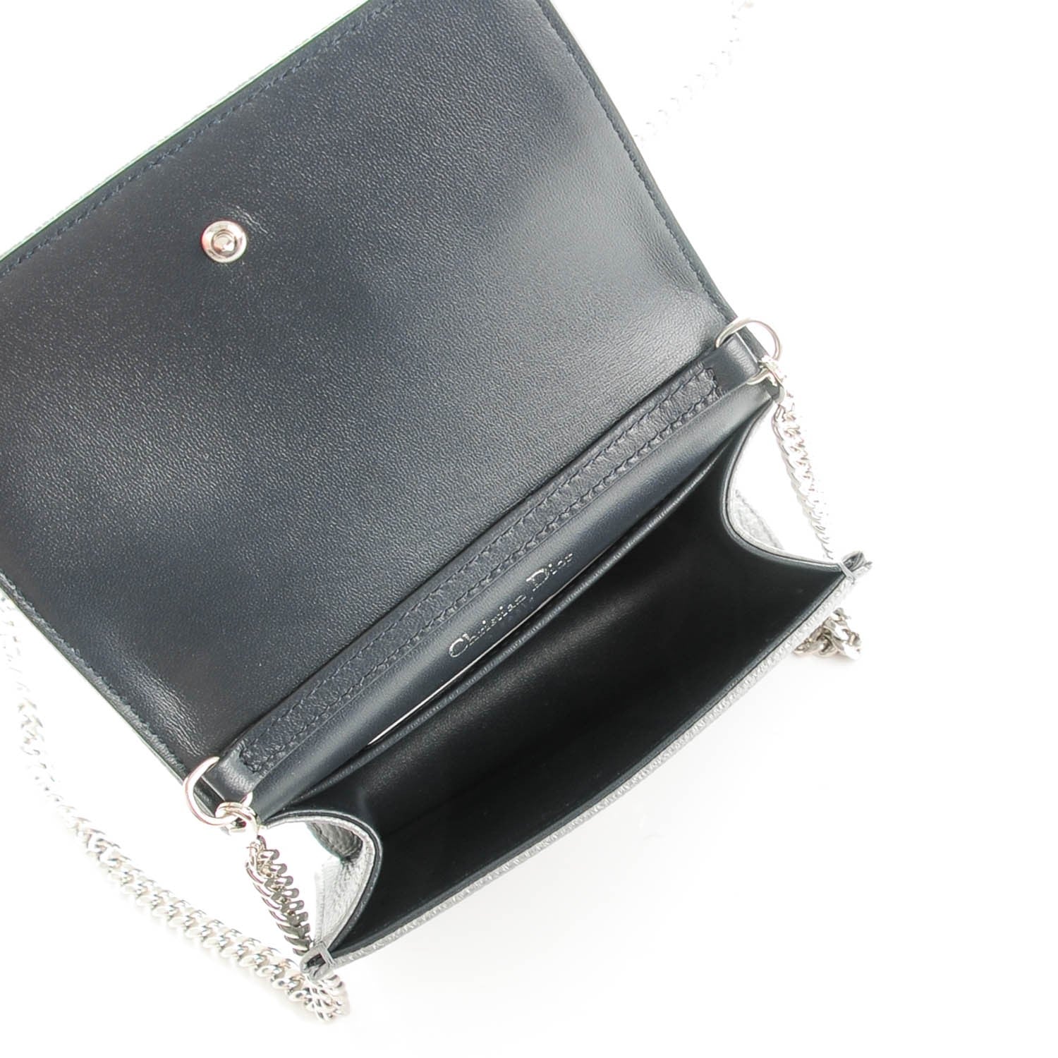 Christian Dior Metallic Grained Calfskin Baby Diorama Flap Bag 5 of 8