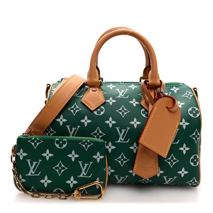 Louis Vuitton Calfskin Monogram Speedy P9 Bandouliere 25 Green 3 of 10