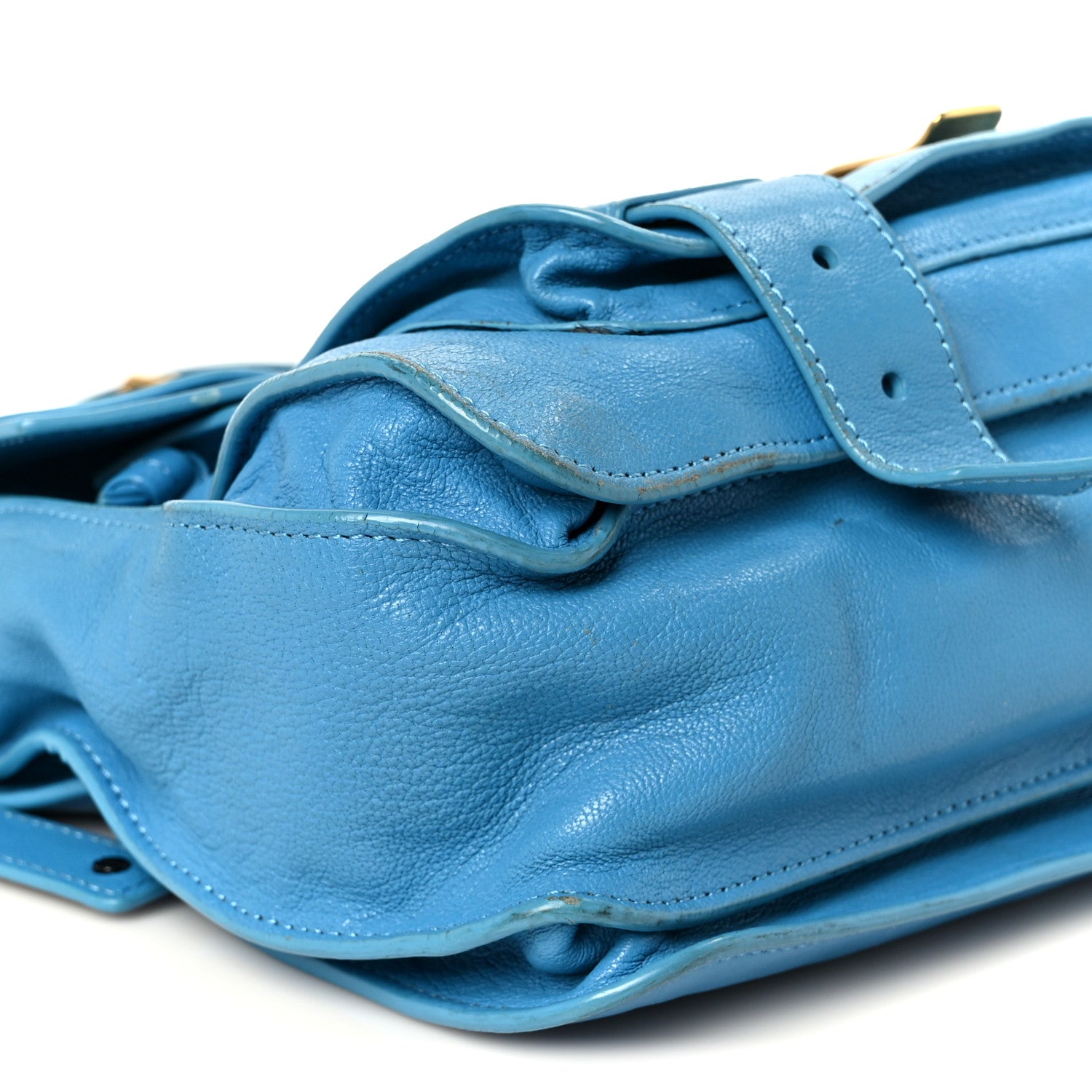 Proenza Schouler Lambskin Medium PS1 Satchel Blue 11 of 12