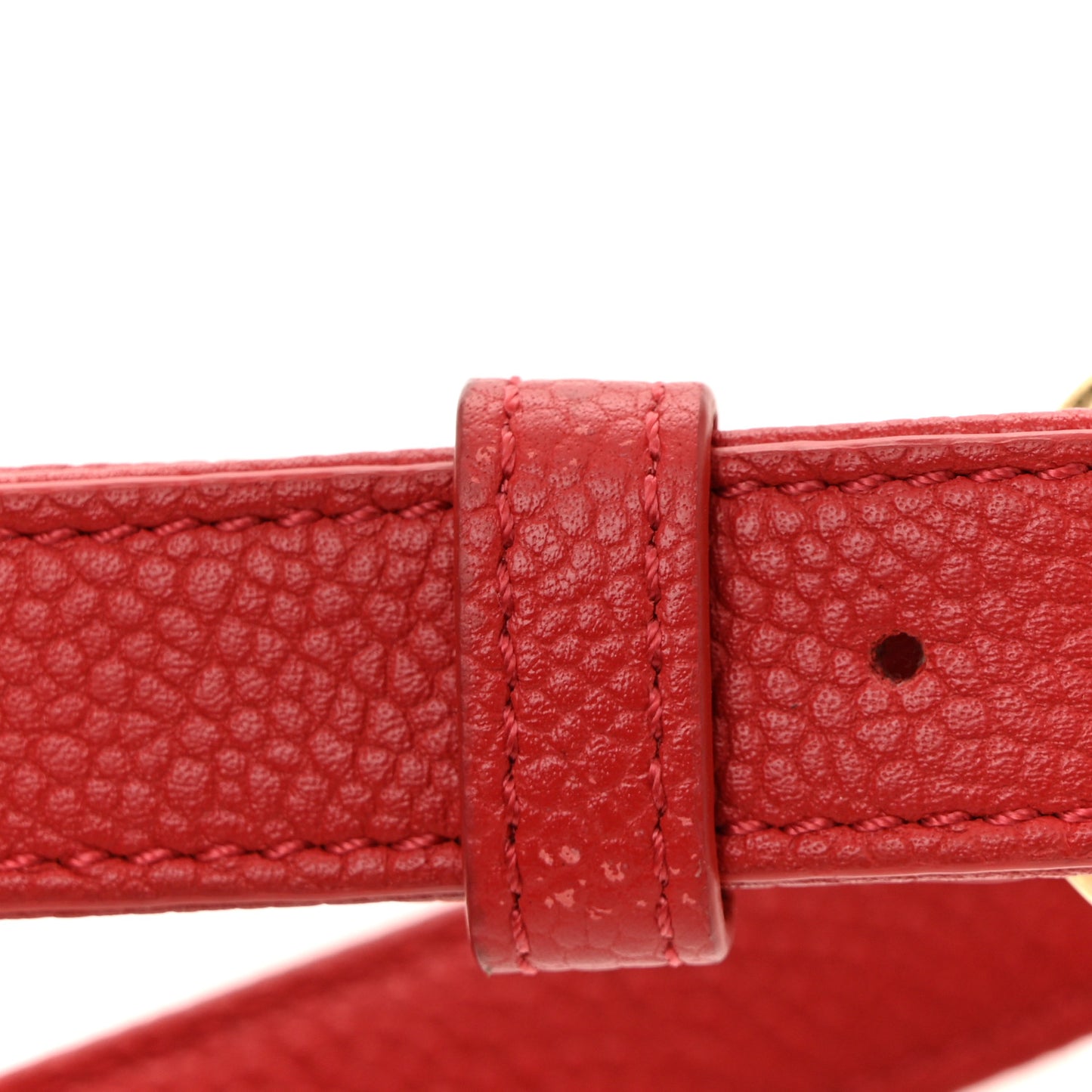 Caviar Quilted Waist Bag Red