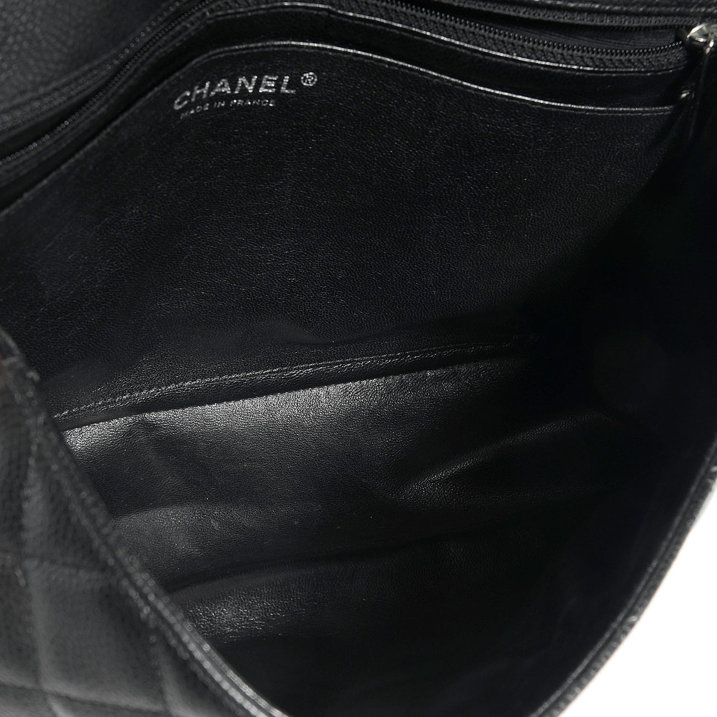 Caviar Jumbo Single Flap Black