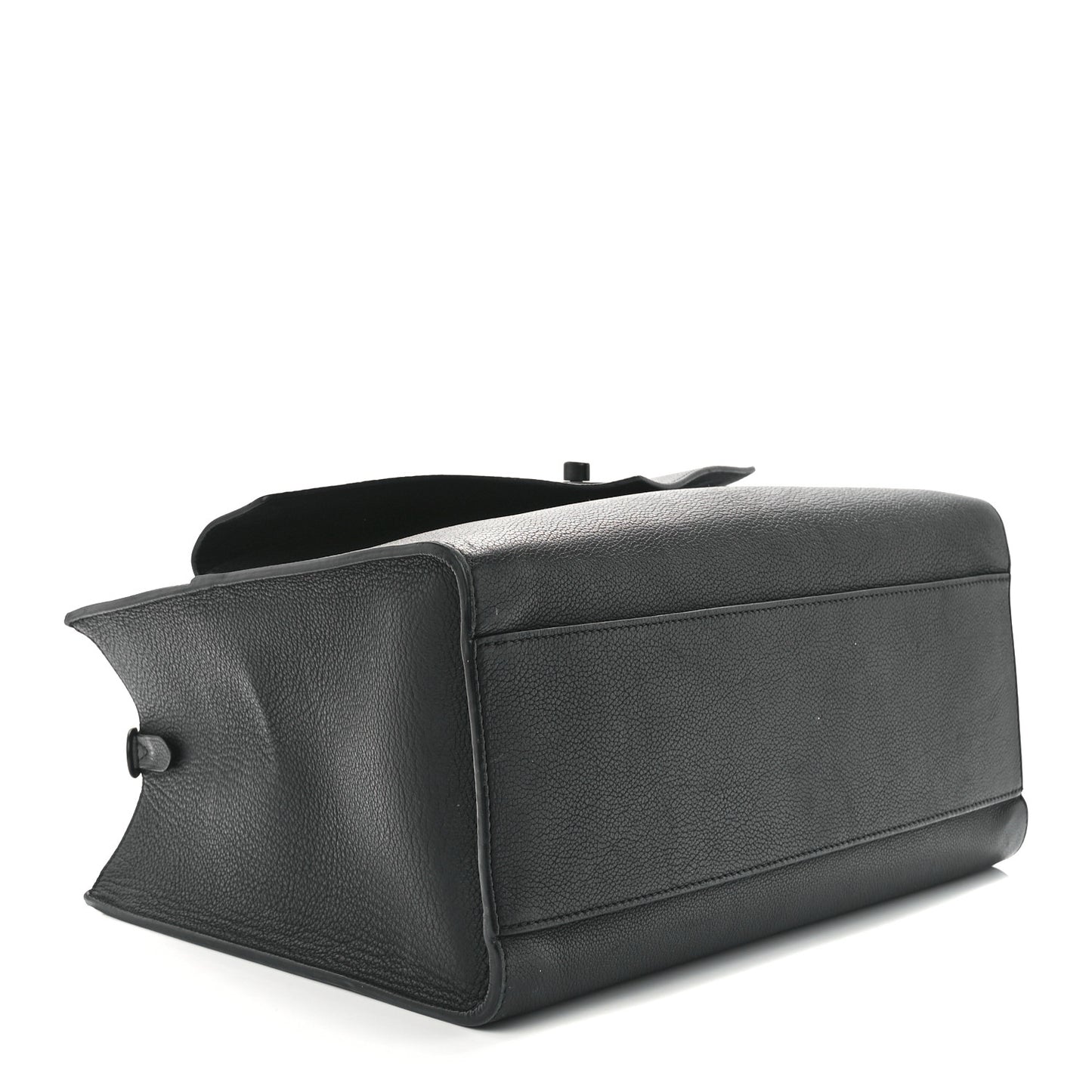 Soft Calfskin Lockme Tote MM Black