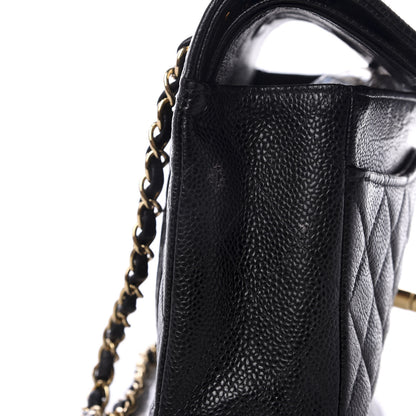 Chanel Caviar Quilted Medium Double Flap Black 10 of 12