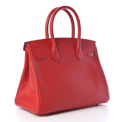 Hermes Epsom Birkin 30 Rouge Casaque 3 of 12