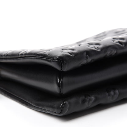 Louis Vuitton Lambskin Embossed Monogram Coussin PM Black 6 of 11