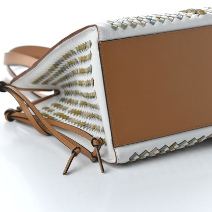 Loewe Calfskin Woven Small Cushion Tote Multicolor 6 of 9