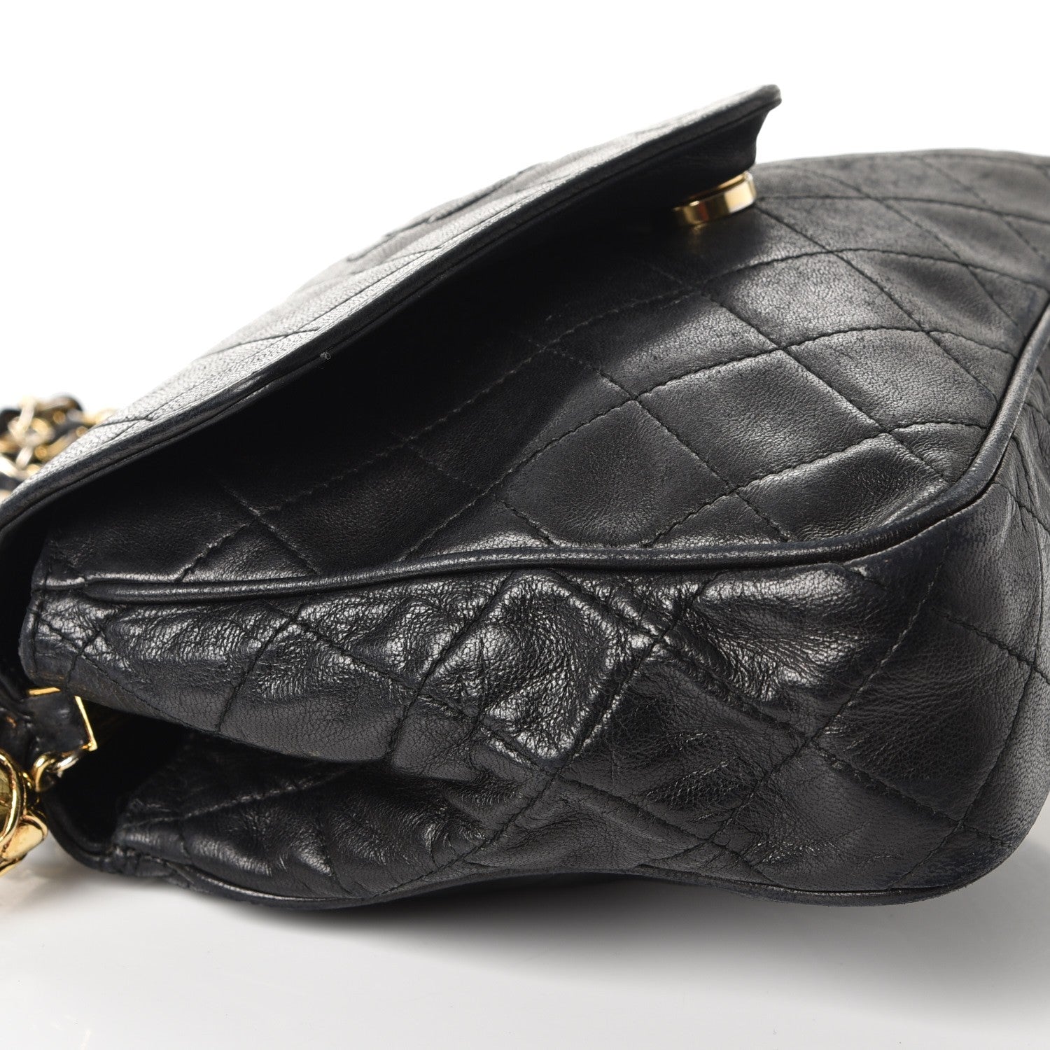 Chanel Lambskin Quilted Small Single Flap Black 13 of 15