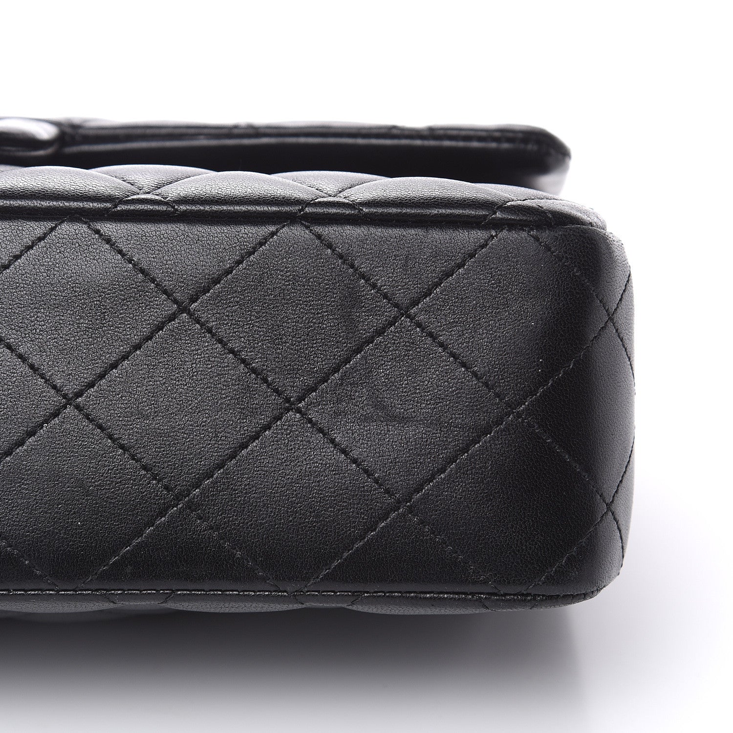 Chanel Lambskin Quilted Medium Double Flap Black 8 of 15