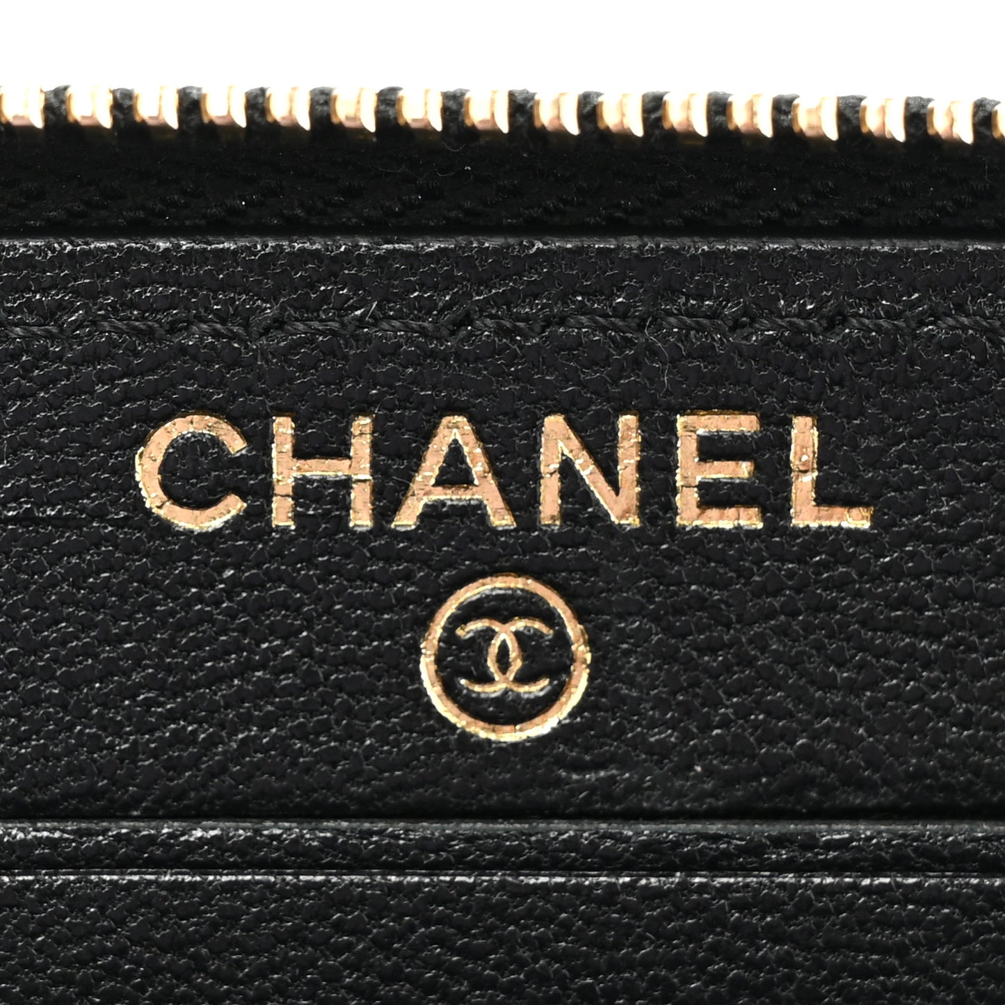 Sheepskin Quilted Mademoiselle Vintage Zip Around Wallet Black