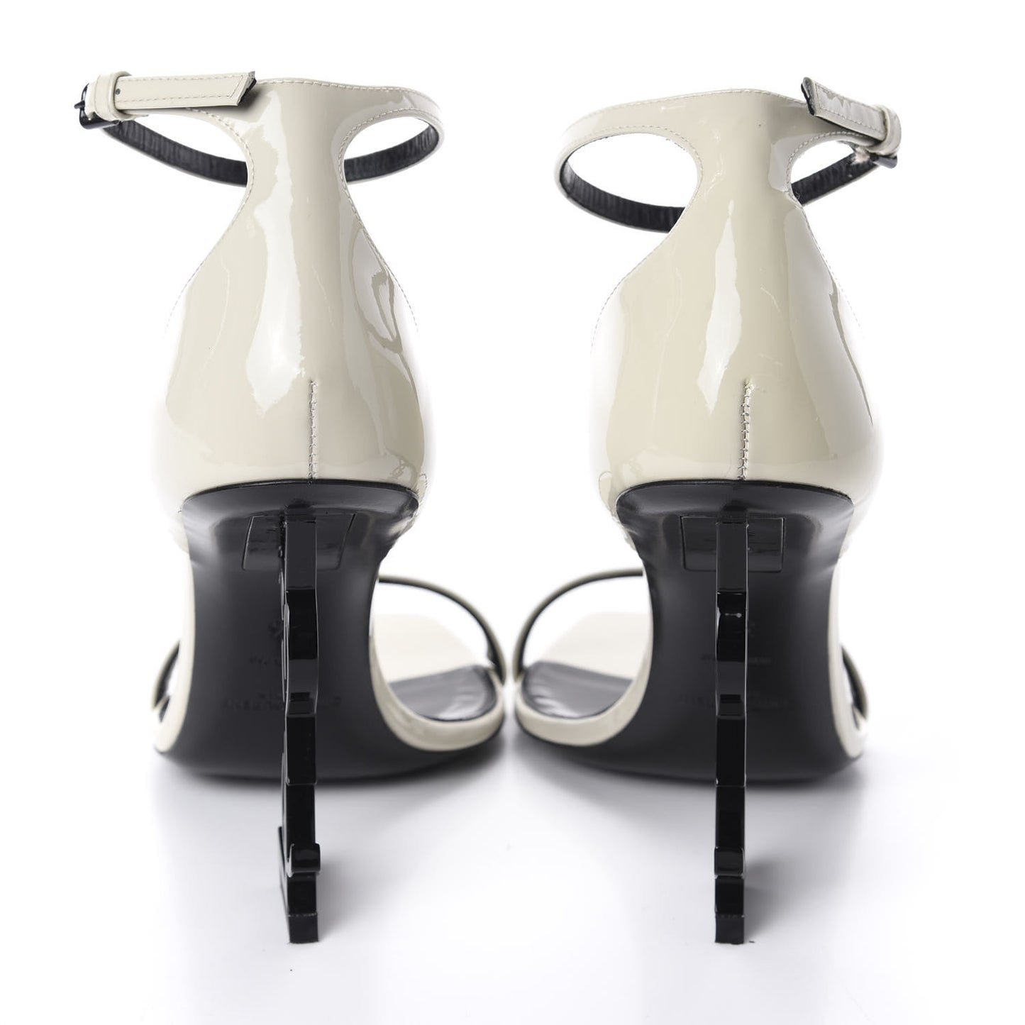 Patent Calfskin Opyum Sandals 36 Neutro