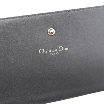 Christian Dior Metallic Patent Micro-Cannage Diorama Croisiere Chain Wallet Champagne 6 of 16