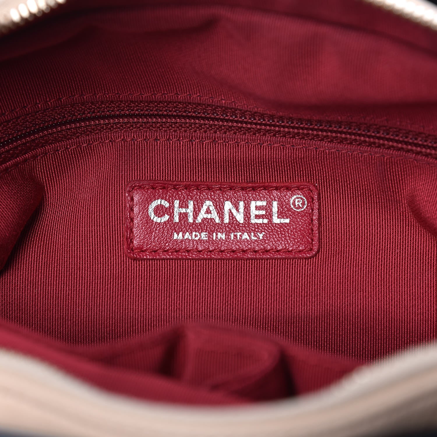 Chanel Aged Calfskin Quilted Medium Gabrielle Hobo Beige Black 6 of 12