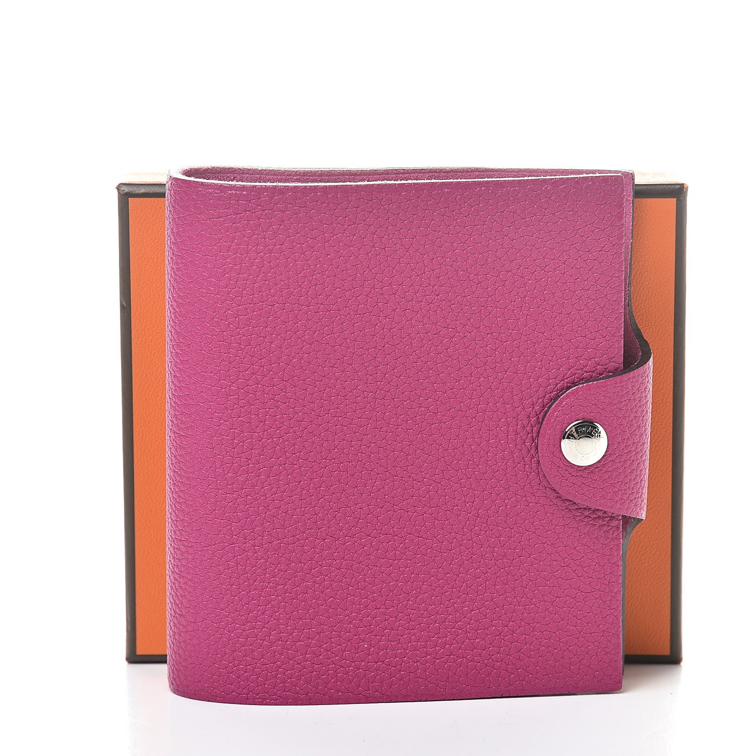 Hermes Togo Ulysse PM Agenda Cover Rose Pourpre 8 of 8