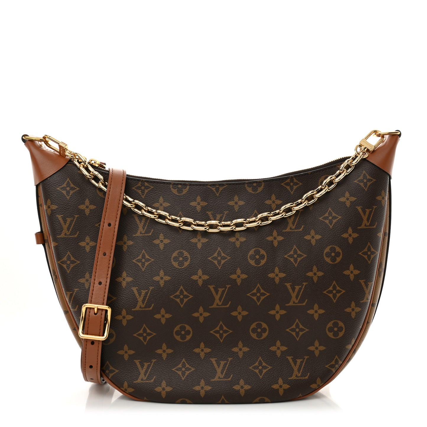 Reverse Monogram Loop Hobo