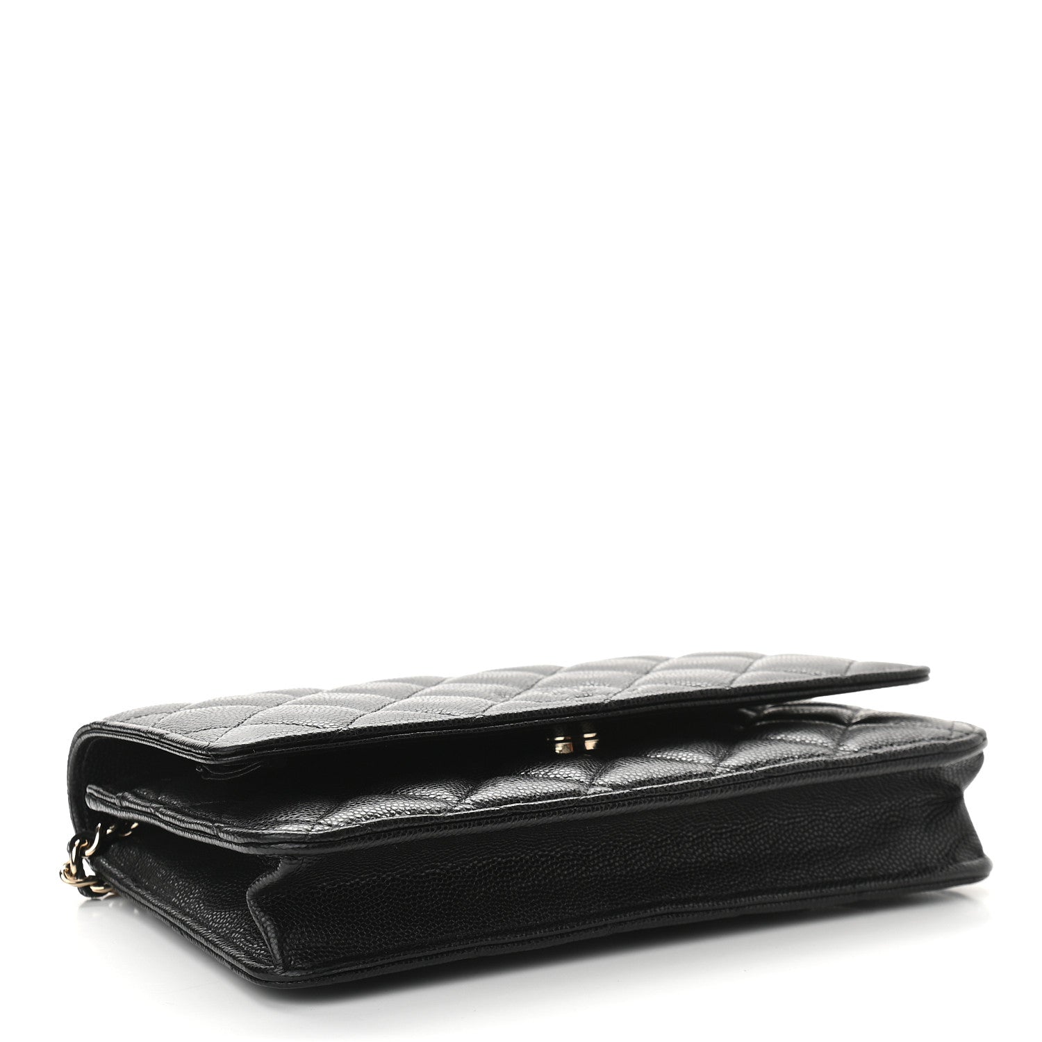 Chanel Caviar Quilted Coco Candy Wallet On Chain WOC Black 4 of 11