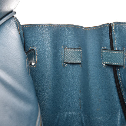 Hermes Epsom Birkin 35 Blue Jean 8 of 43