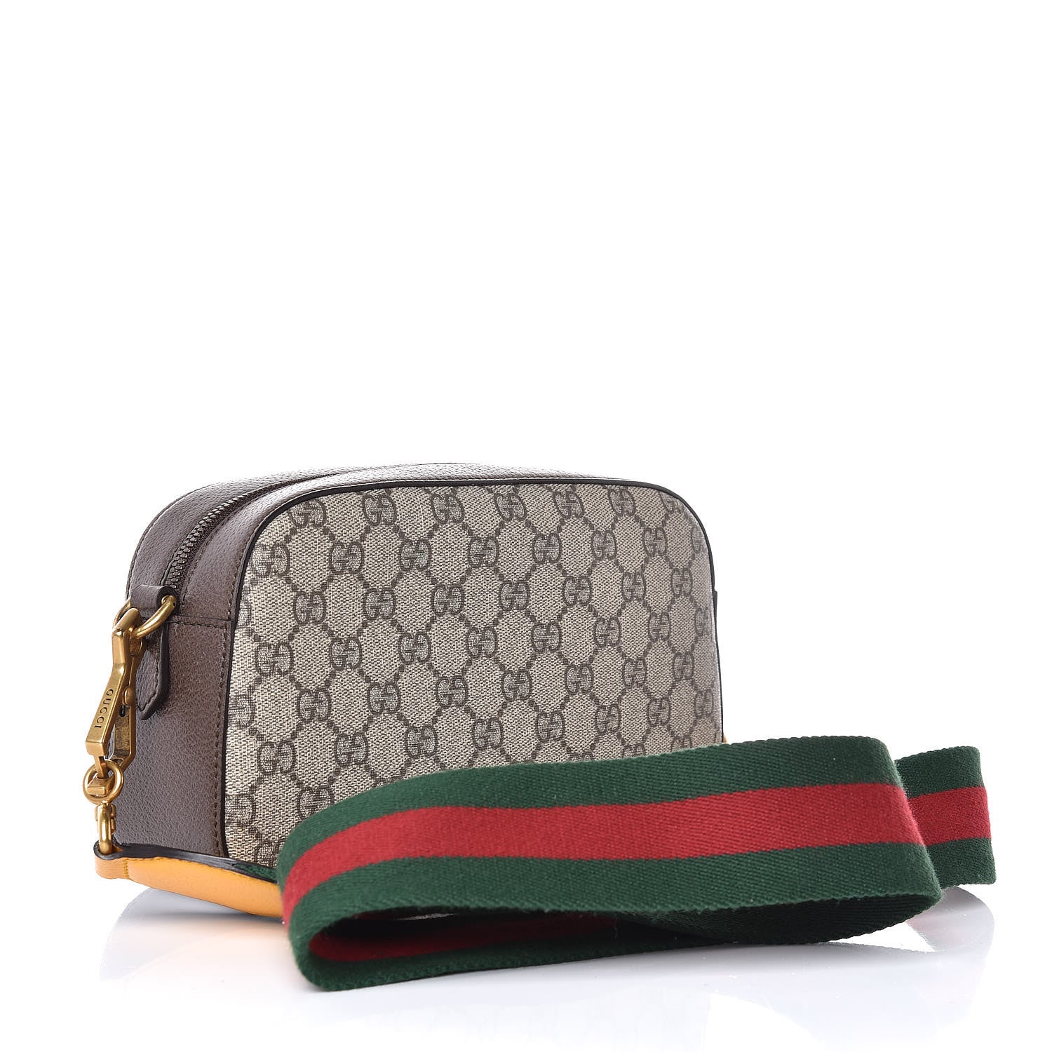 Gucci GG Supreme Monogram Web Neo Vintage Shoulder Bag Beige New Acero Crop 3 of 7