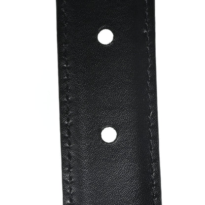 Celine Box Calfskin Medium 25mm Triomphe Belt 80 32 Black 5 of 6