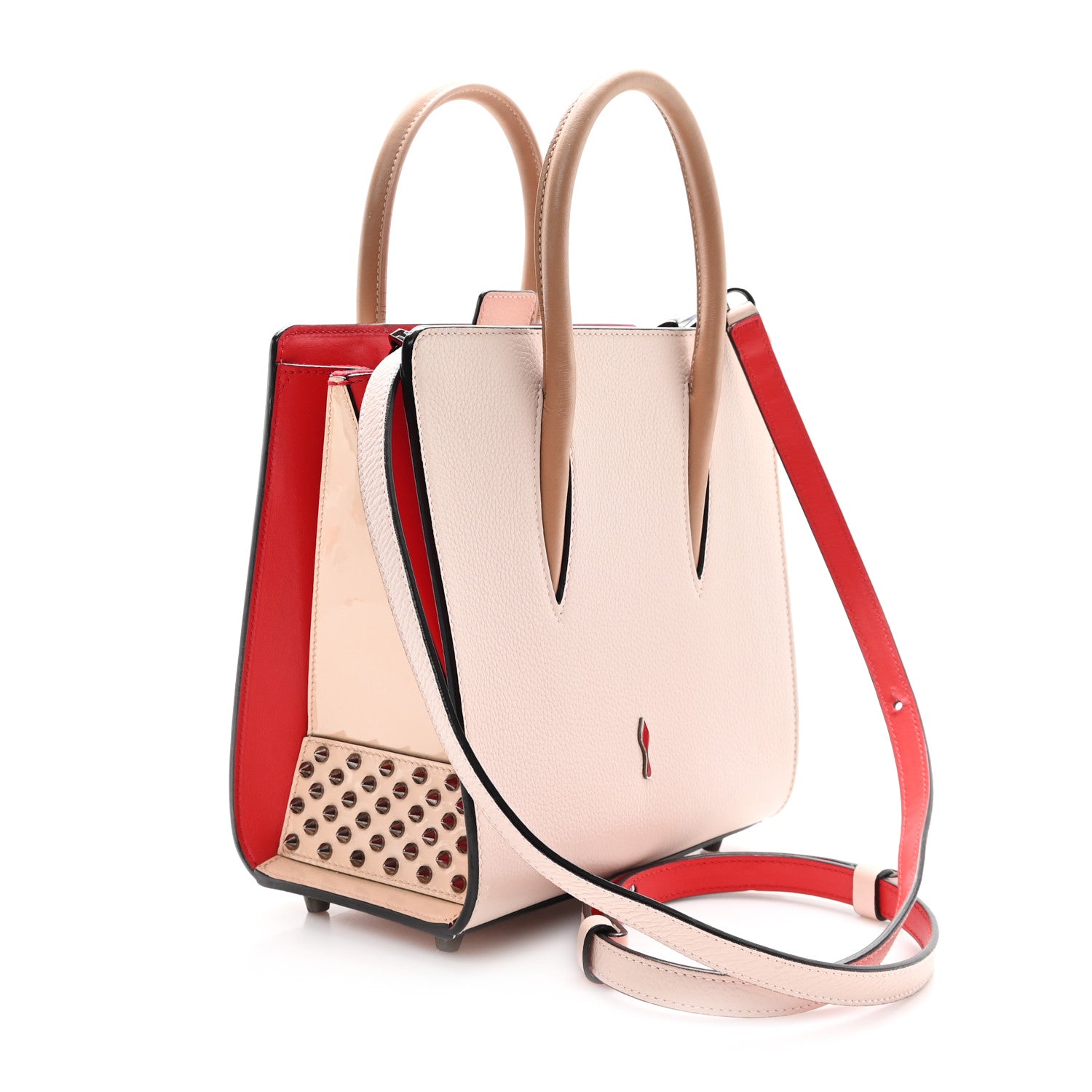 Christian Louboutin Calfskin Studded Small Paloma Ballerina 3 of 11