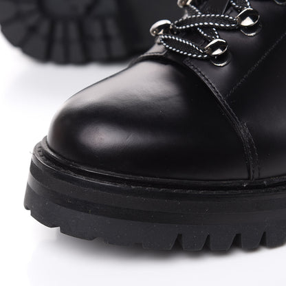 Valentino Garavani Smooth Calfskin Rockstud Buckled 25mm Combat Boots 38.5 Black 7 of 7