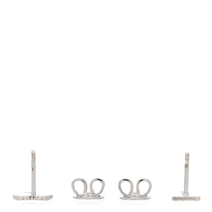 Gucci 18K White Gold Diamond Icon Asymmetric Stud Earrings 3 of 5