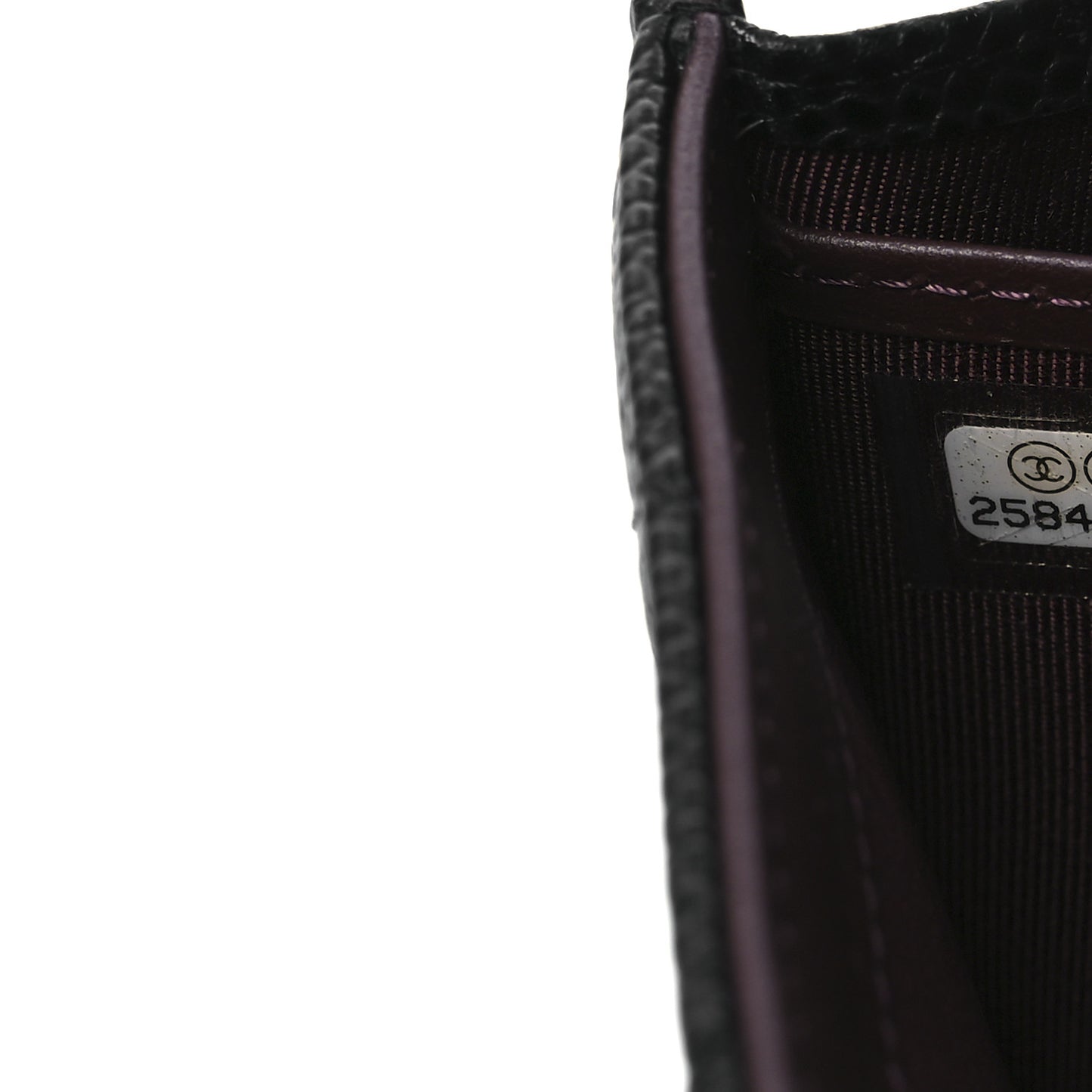 Caviar Quilted Large Gusset Flap Wallet Black