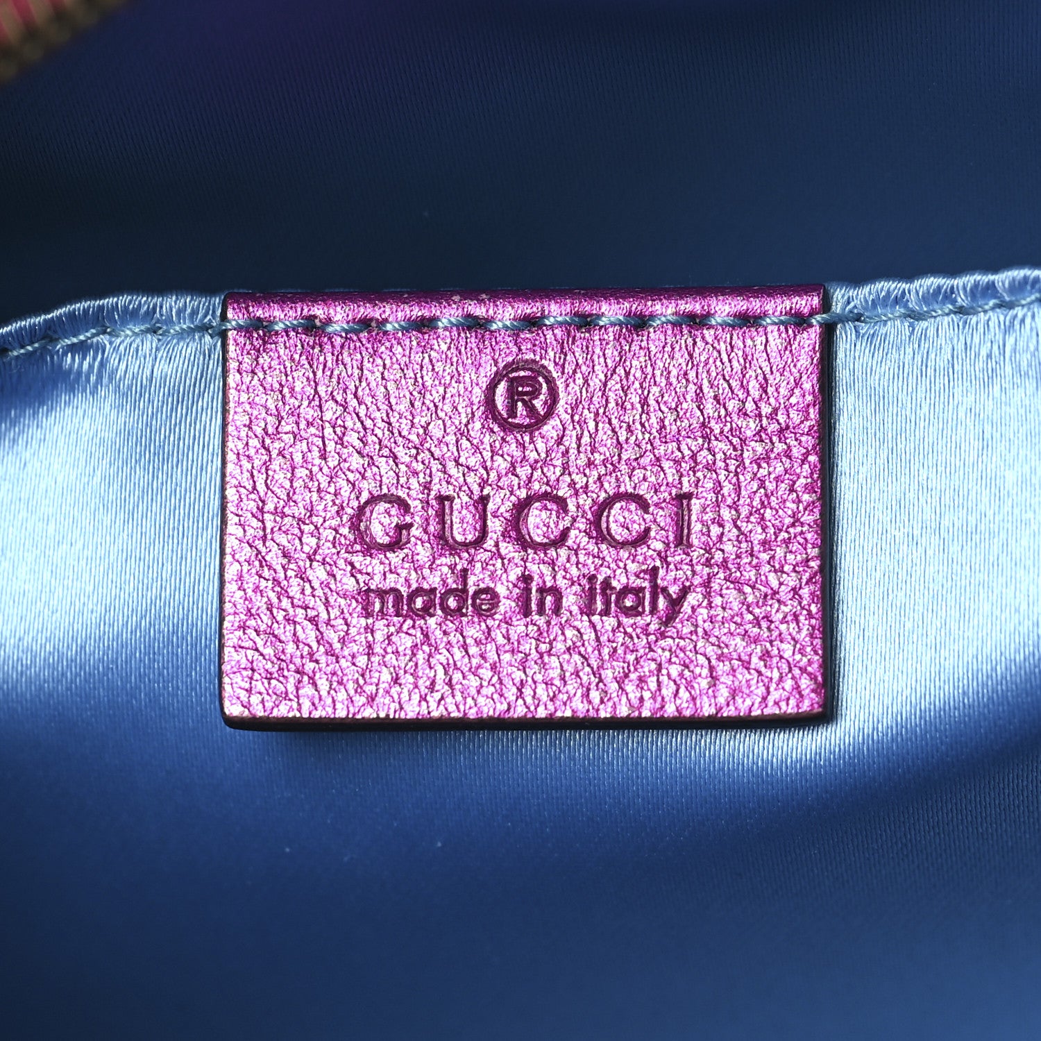 Gucci Laminated Nappa Matelasse Small GG Marmont Chain Shoulder Bag Fuxia Rosso Rosa 6 of 10
