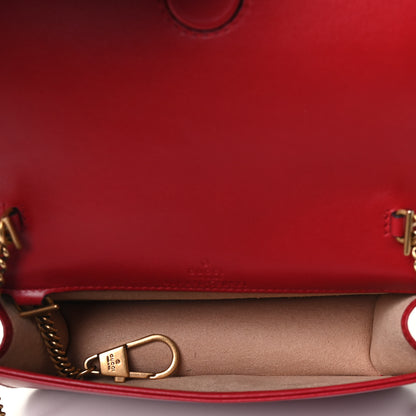 Gucci Calfskin Matelasse GG Marmont Mini Bag Hibiscus Red 4 of 4