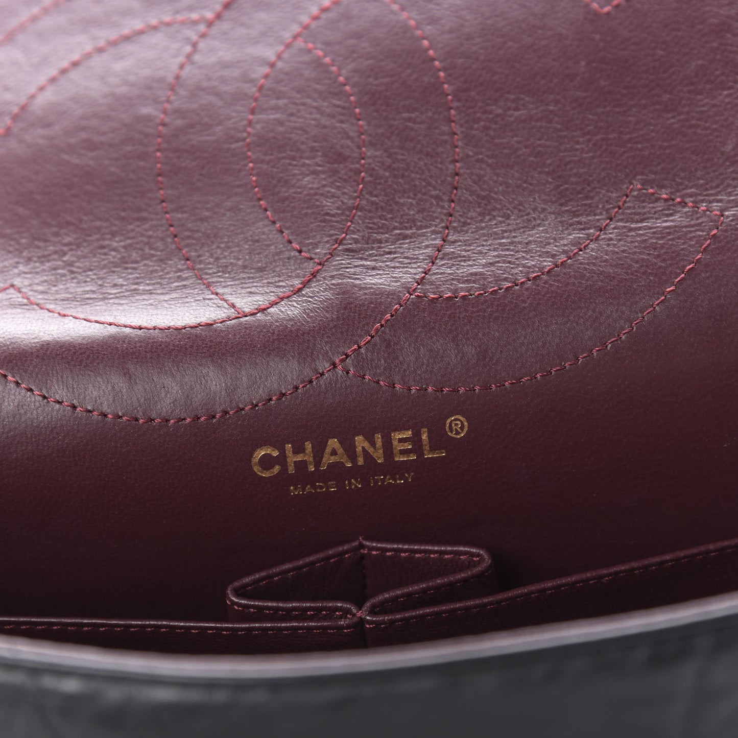 Aged Calfskin Quilted 2.55 Reissue 227 Flap Black