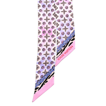 Louis Vuitton Silk Monogram Bubblegram BB Bandeau Blush 2 of 3