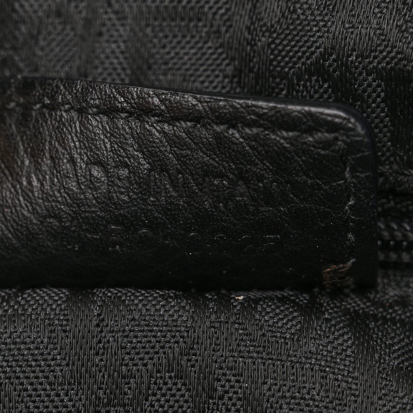Deerskin Cannage Stitched Boston Black