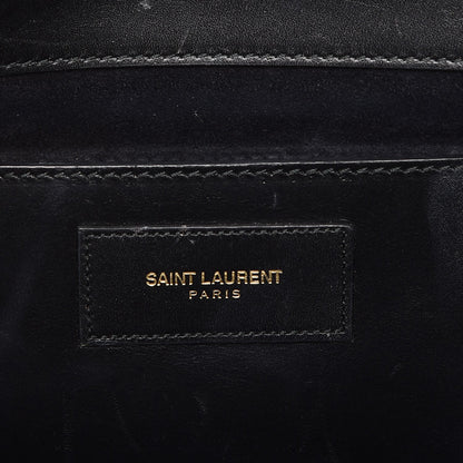Saint Laurent Calfskin Classic Monogram Clutch Black 6 of 7