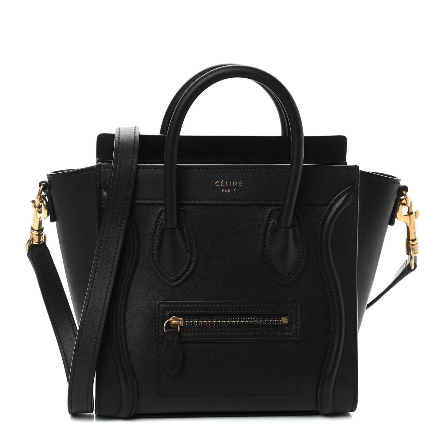 Smooth Calfskin Nano Luggage Black